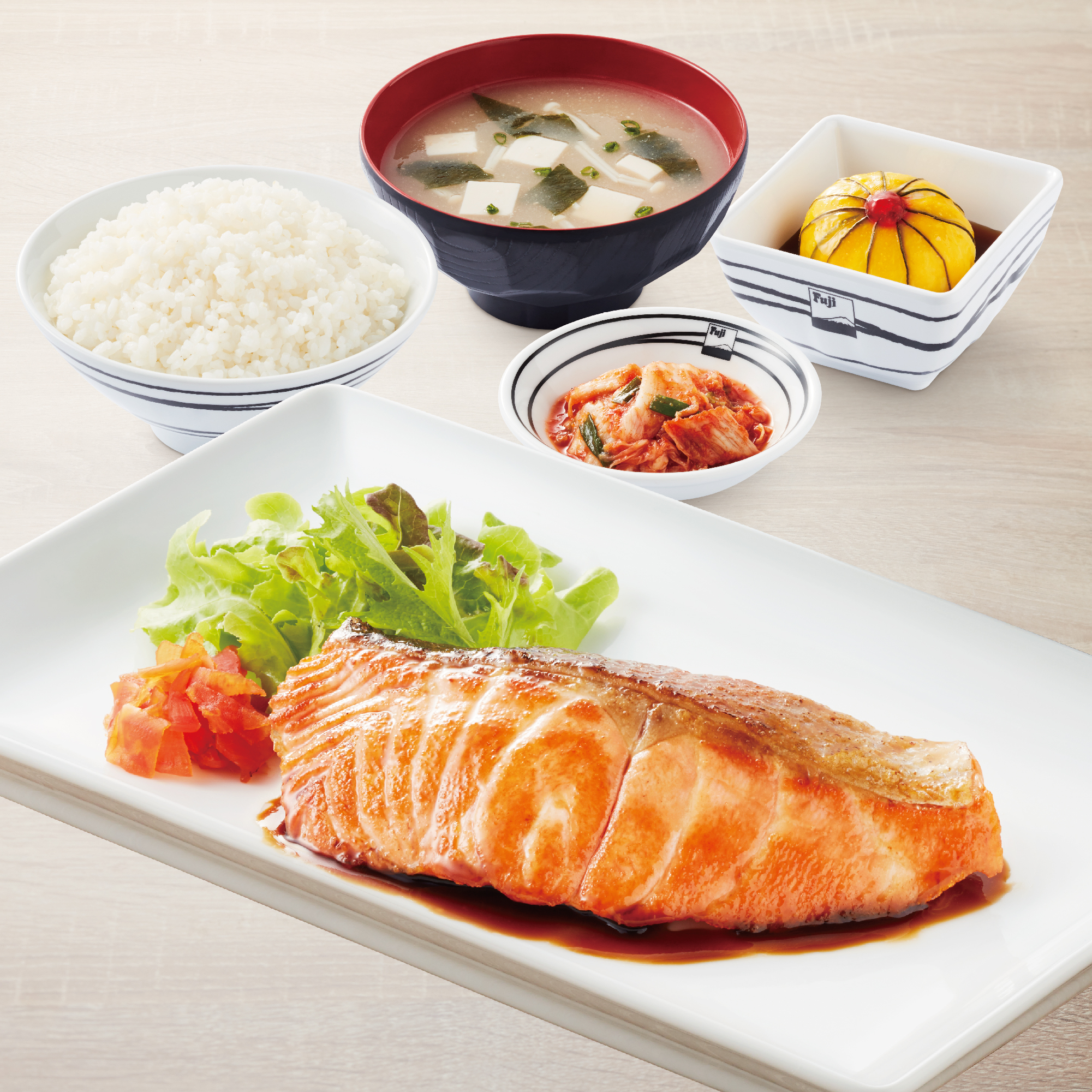 Salmon Set (Teriyaki / Shioyaki)