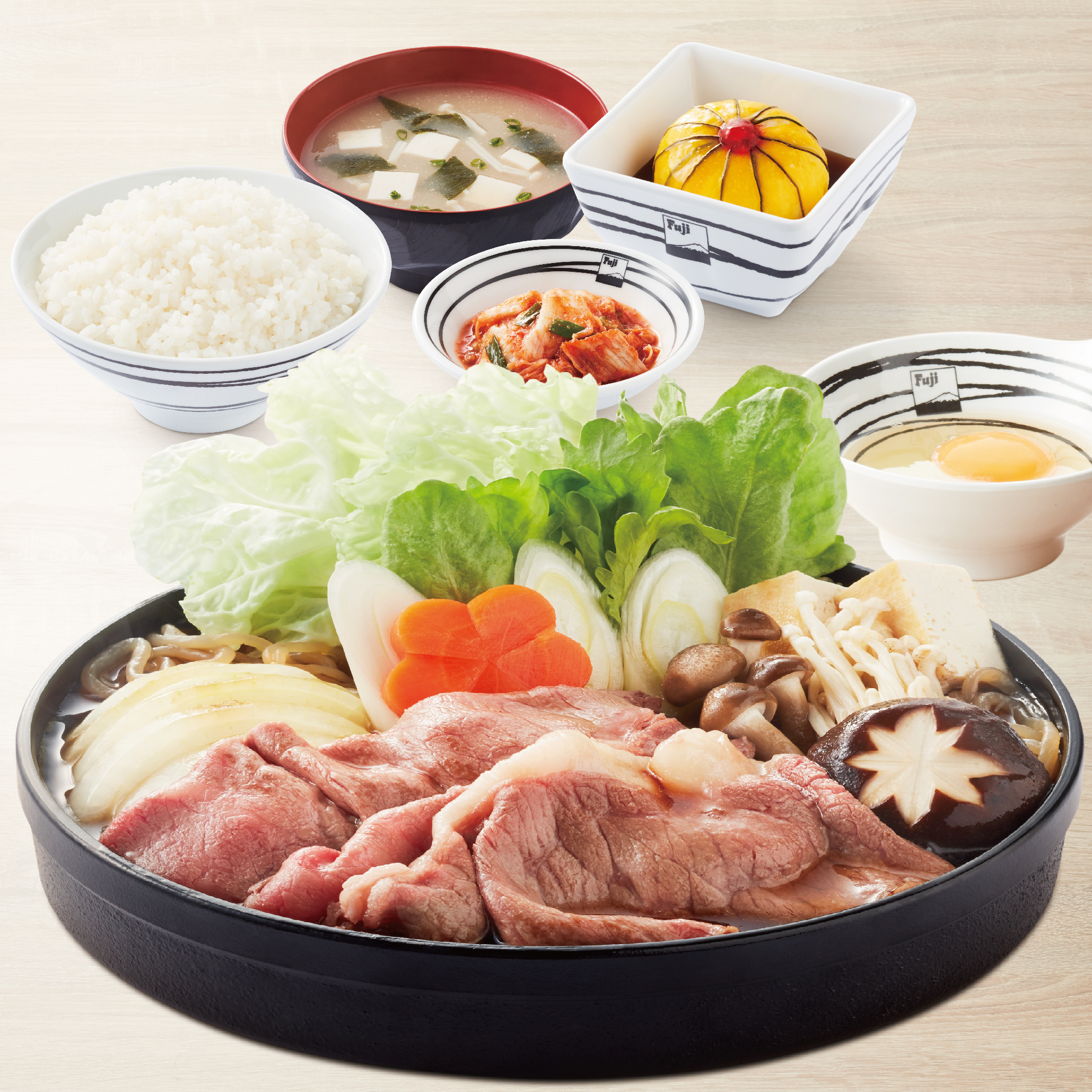 Sukiyaki Set (Imported Beef / Pork / Chicken)