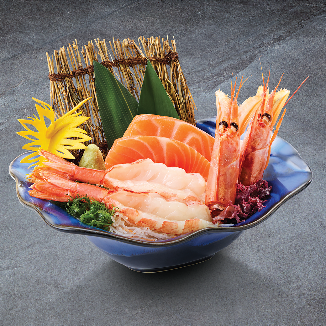 SALMON & BOTAN EBI SASHIMI