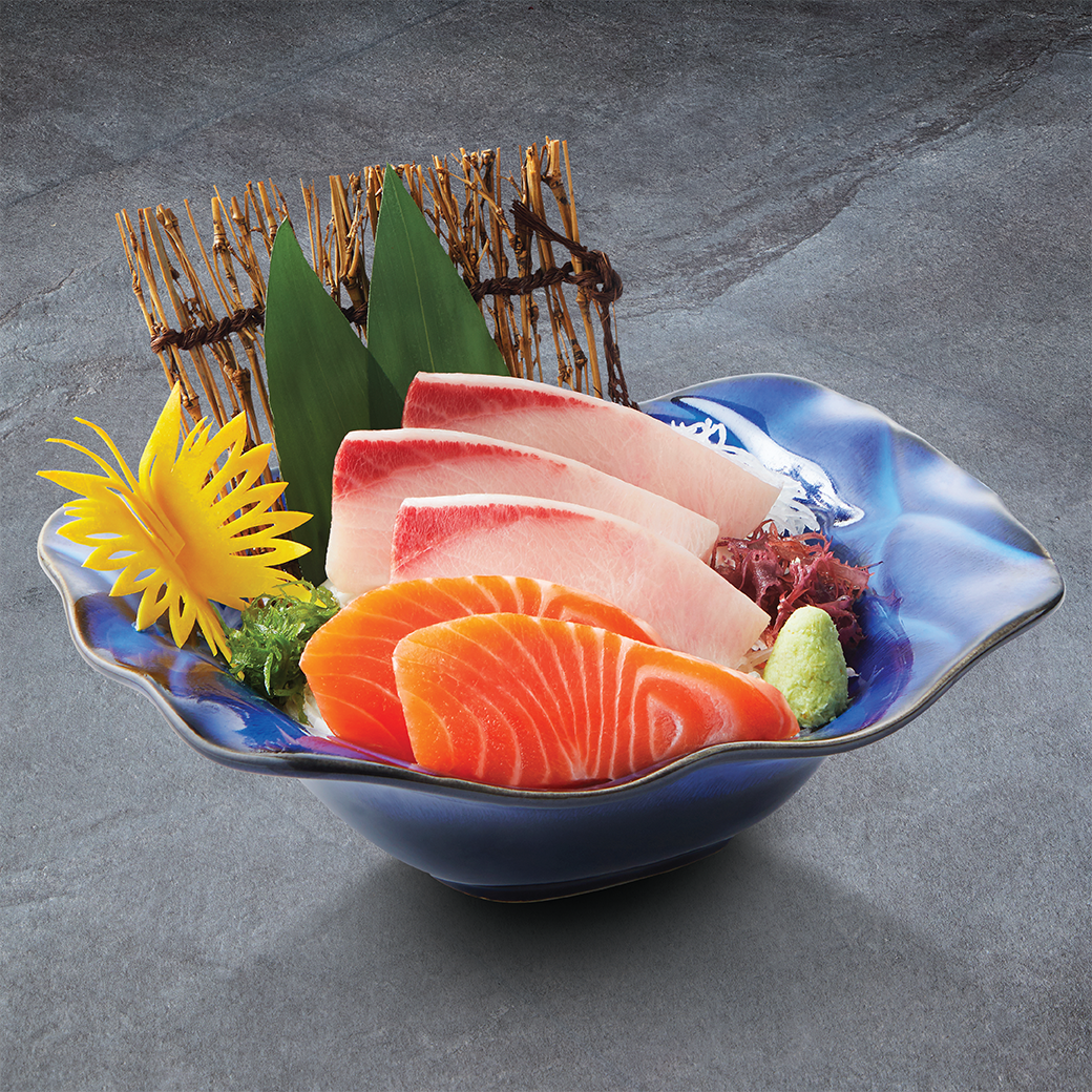 SALMON & HAMACHI SASHIMI
