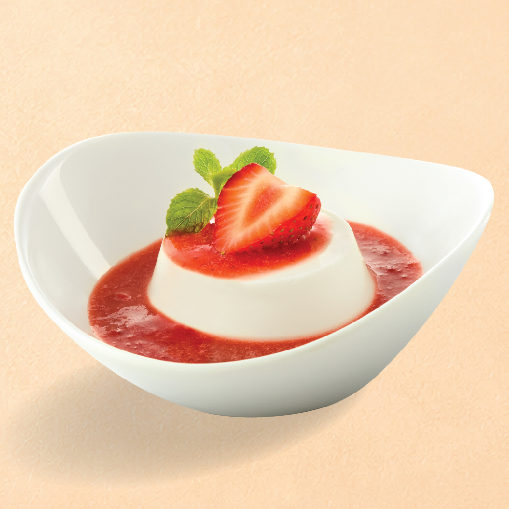 STRAWBRRY PANNA COTTA